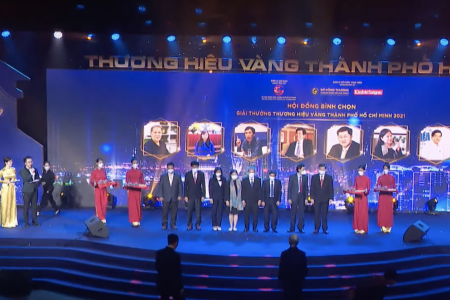Giải thưởng “Thương hiệu Vàng TPHCM lần 2 năm 2021”